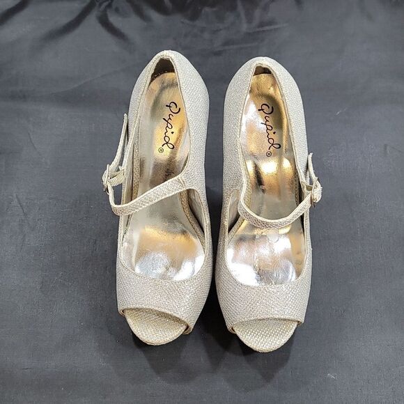 QUPID PEEP TOE HIGH HEEL STILETTOS WOMEN"S PUMP - Picture 2 of 13